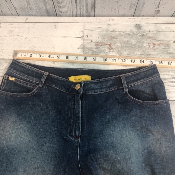 St John Jeans Rhinestoned Back Pockets 12 - Picture 6 of 10